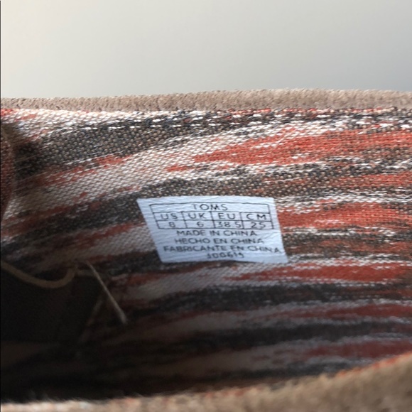 Toms Taupe Wedge Bootie Size 8 - Picture 5 of 6